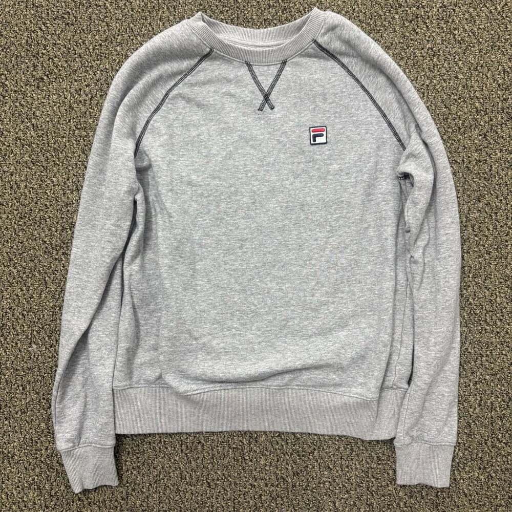 Fila Crewneck Sweatshirt Size M Grey Pullover